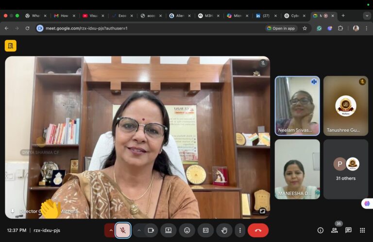 जागरूक बन, सावधान रह उठाएं डिजिटल दुनिया का लाभः प्रो. नीता अवस्थीआईईटी लखनऊ के वेबिनार में जीएल बजाज की निदेशक ने साझा किए अनुभव